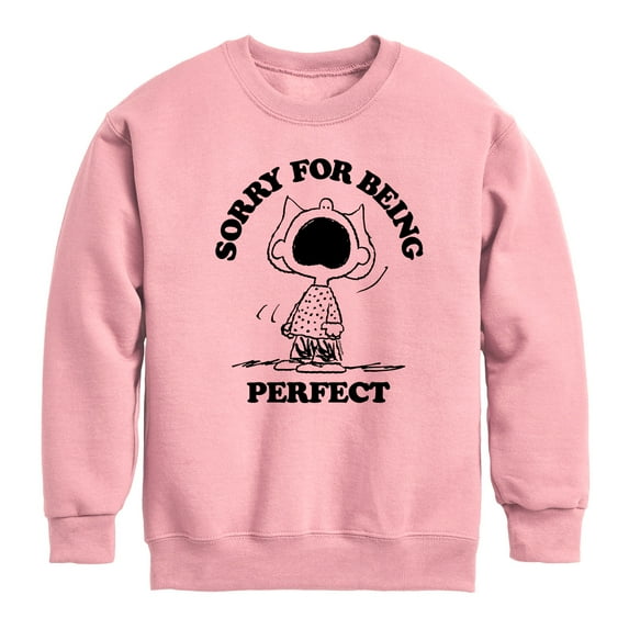 Peanuts - Sally Perfect - Toddler & Youth Crewneck Fleece Sweatshirt