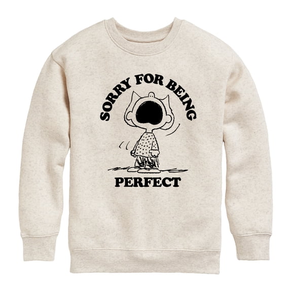 Peanuts - Sally Perfect - Toddler & Youth Crewneck Fleece Sweatshirt