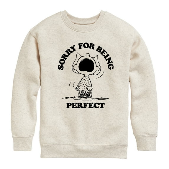 Peanuts - Sally Perfect - Toddler & Youth Crewneck Fleece Sweatshirt