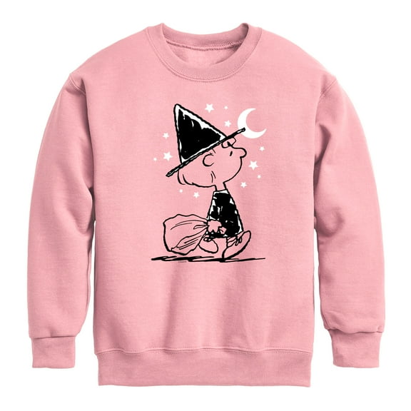 Peanuts - Sally Witch Limited Color - Toddler & Youth Crewneck Fleece Sweatshirt