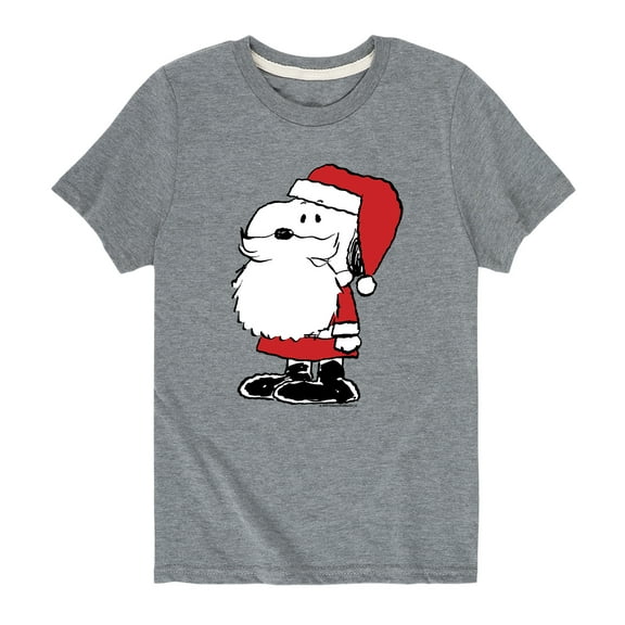 Peanuts - Santa Snoopy Christmas - Toddler And Youth Short Sleeve Graphic T-Shirts