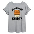 thumbnail image 1 of Peanuts - Say Candy Art - Women's Oversized T-Shirt, 1 of 6