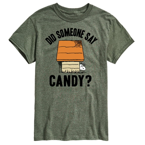 Peanuts - Say Candy Art - Men's Short Sleeve Graphic T-Shirt