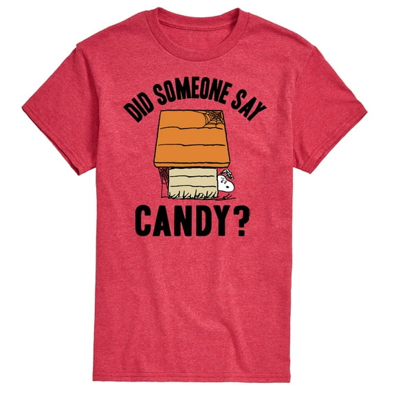 Peanuts - Say Candy Art - Men's Short Sleeve Graphic T-Shirt