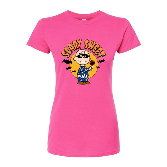 Peanuts - Scary Sweet - Juniors Fitted Graphic T-Shirt
