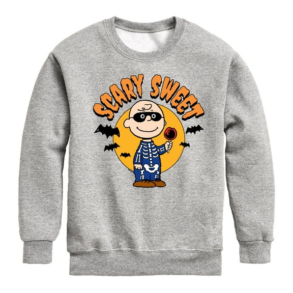 Peanuts - Scary Sweet - Toddler & Youth Crewneck Fleece Sweatshirt