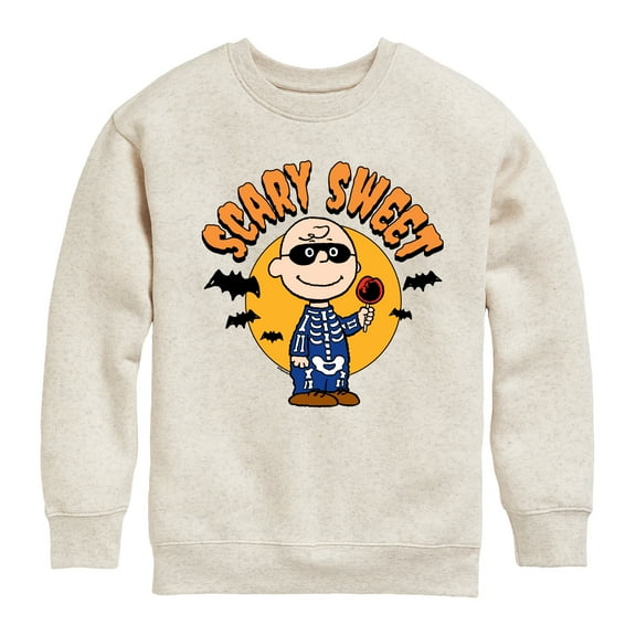Peanuts - Scary Sweet - Toddler & Youth Crewneck Fleece Sweatshirt