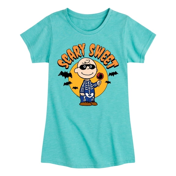 Peanuts - Scary Sweet - Toddler & Youth Girls Short Sleeve Graphic T-Shirt