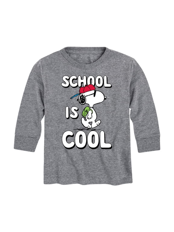 - School Is Cool Boys' Long Sleeve Graphic T-Shirt