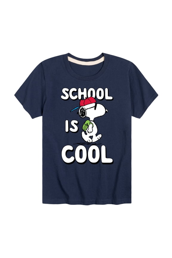 - School Is Cool - Toddler And Youth Short Sleeve Graphic T-Shirt