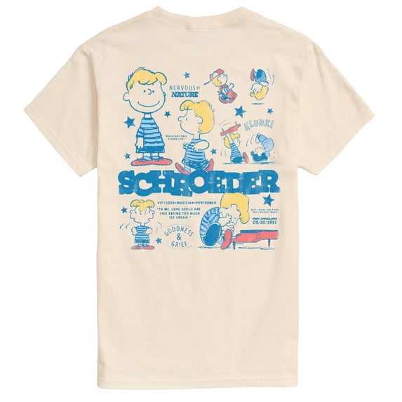 Peanuts - Schroeder Collage - Men's Short Sleeve Graphic T-Shirt