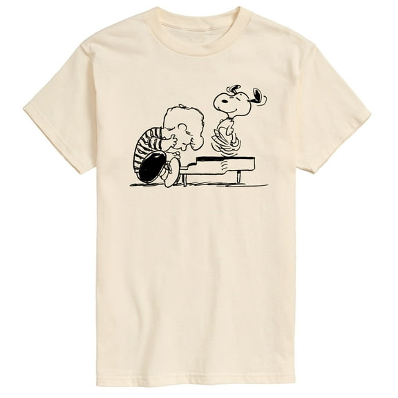 Peanuts - Schroeder Snoopy - Men's Short Sleeve Graphic T-Shirt