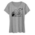 thumbnail image 1 of Peanuts - Schroeder Snoopy - Women's Short Sleeve Graphic T-Shirt, 1 of 6