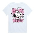 thumbnail image 1 of Peanuts - Scribble Heart Belle - Toddler And Youth Short Sleeve Tee, 1 of 5