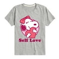 thumbnail image 1 of Peanuts - Self Love Belle - Toddler And Youth Short Sleeve Graphic T-Shirt, 1 of 6
