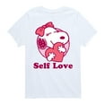 thumbnail image 1 of Peanuts - Self Love Belle - Toddler and Youth Short Sleeve Graphic T-Shirt, 1 of 6