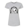 thumbnail image 1 of Peanuts - Self Love Is Self Care - Juniors Fitted Graphic T-Shirt, 1 of 6