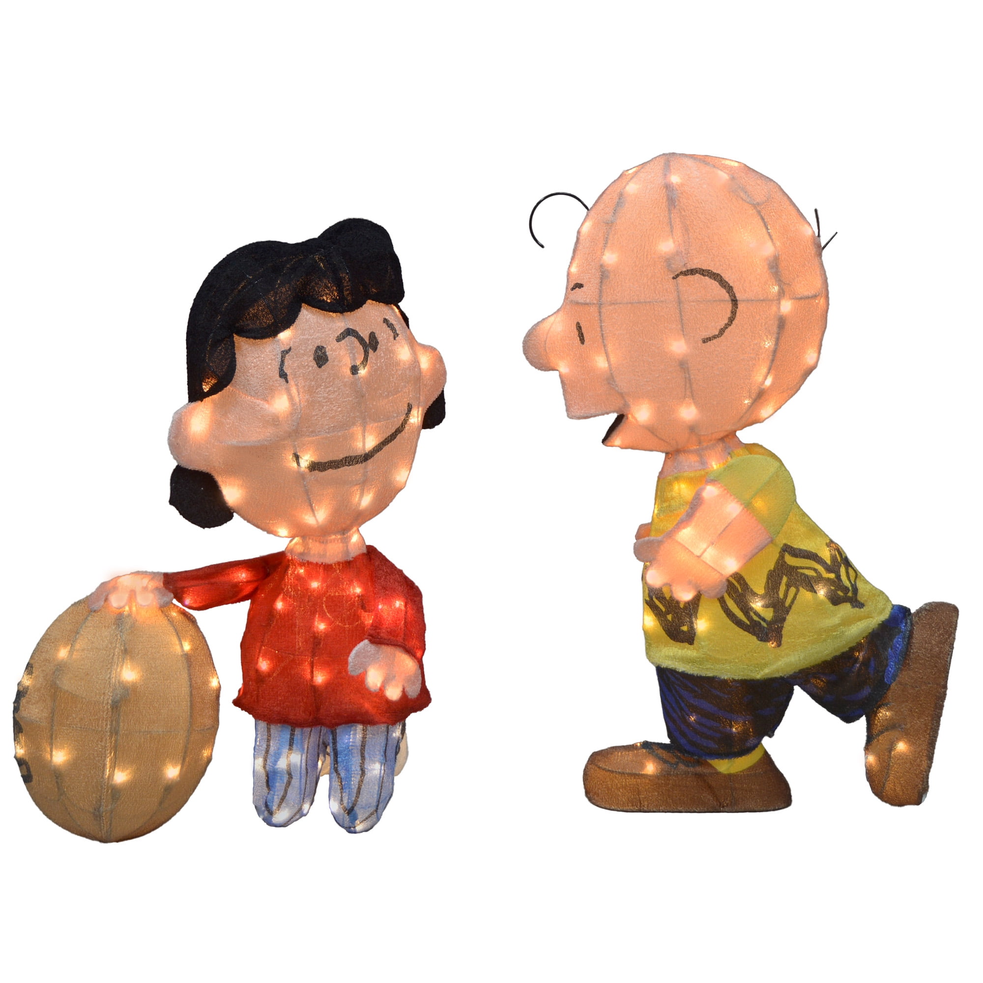 Peanuts 32" PreLit LED Yard Art with Lucy and Charlie Brown