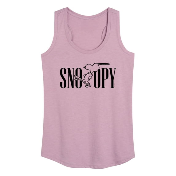 Peanuts - Skater Snoopy - Women's Racerback Tank Top