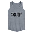 thumbnail image 1 of Peanuts - Skater Snoopy  - Women's Racerback Tank Top, 1 of 6
