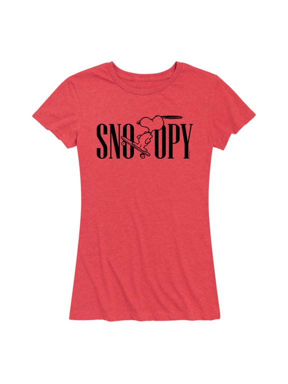 - Skater Snoopy Women's Short Sleeve Graphic T-Shirt
