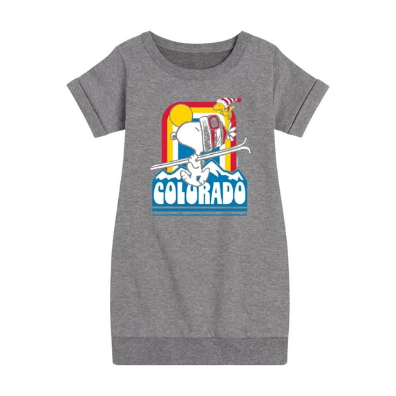 Peanuts - Ski Colorado - Toddler & Youth Girls Fleece Dress