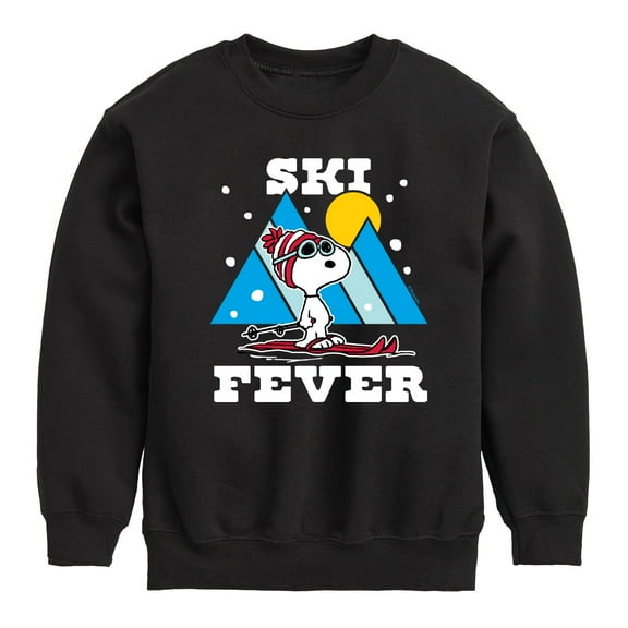 Peanuts - Ski Fever - Toddler & Youth Crewneck Fleece Sweatshirt