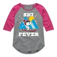 thumbnail image 1 of Peanuts - Ski Fever - Toddler & Youth Girls Raglan Graphic T-Shirt, 1 of 4