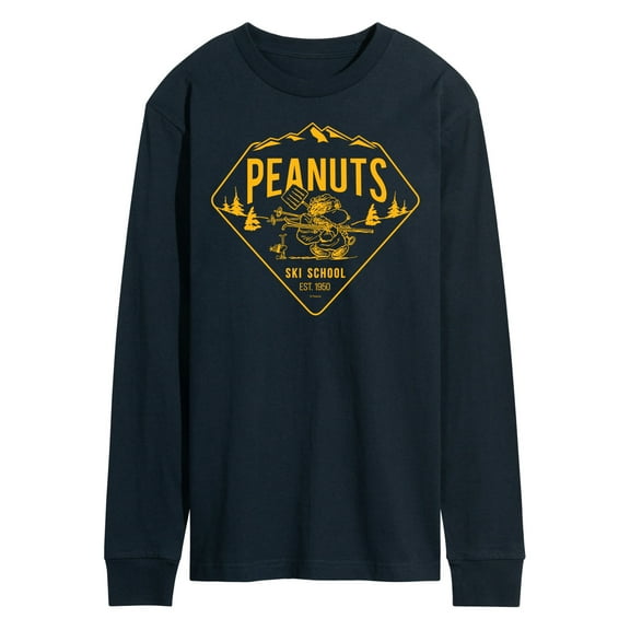 Peanuts - Ski School - Men's Long Sleeve T-Shirt