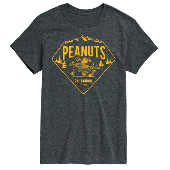Peanuts - Ski School - Men's Short Sleeve Graphic T-Shirt