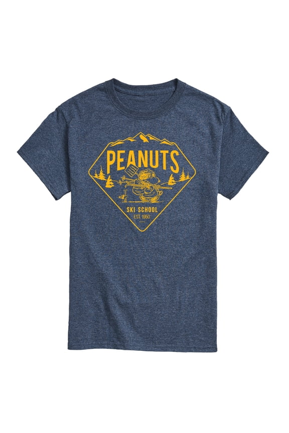 - Ski School - Men's Short Sleeve Graphic T-Shirt