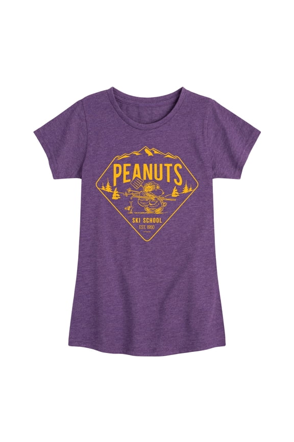 - Ski School - Toddler & Youth Girls Short Sleeve Graphic T-Shirt