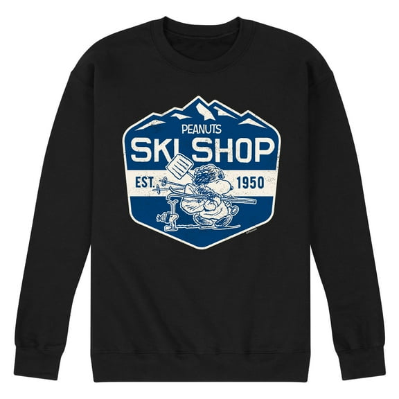 Peanuts - Ski Shop - Men's Crew Neck Fleece Pullover