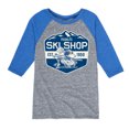 thumbnail image 1 of Peanuts - Ski Shop - Toddler & Youth Raglan Graphic T-Shirt, 1 of 5