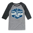 thumbnail image 1 of Peanuts - Ski Shop - Toddler & Youth Raglan Graphic T-Shirt, 1 of 6