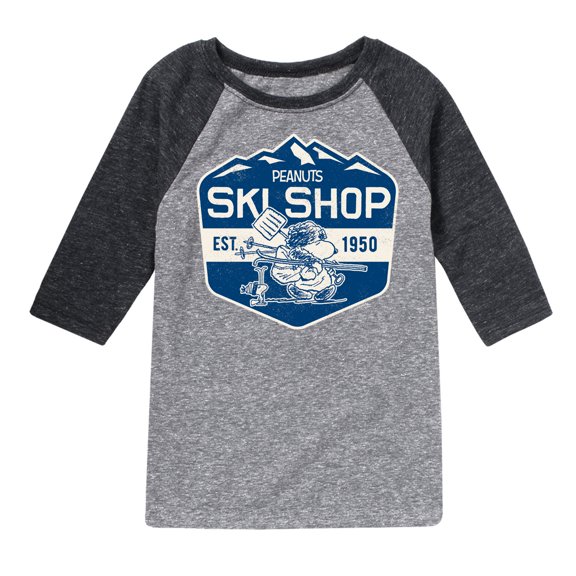 Peanuts - Ski Shop - Toddler & Youth Raglan Graphic T-Shirt