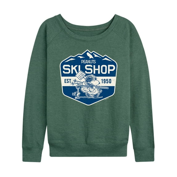 Peanuts - Ski Shop - Women's Lightweight French Terry Long Sleeve Shirt