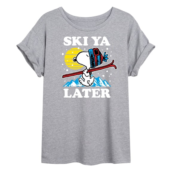Peanuts - Ski Ya Later - Women's Oversized T-Shirt