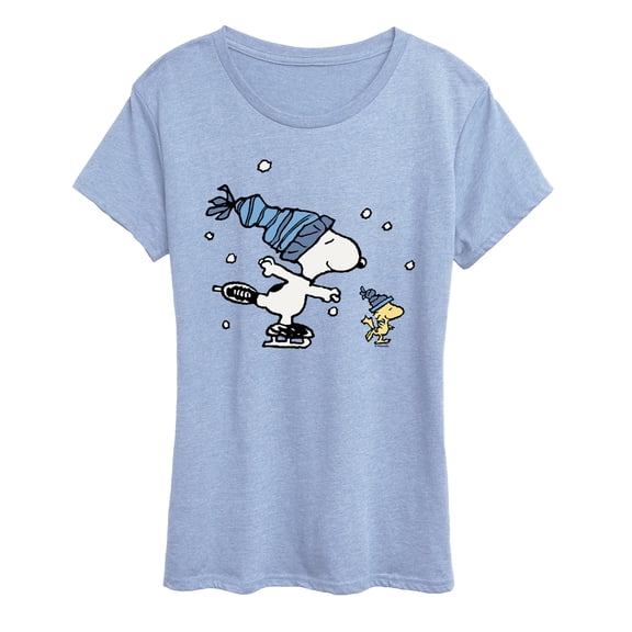 Peanuts - Sleds Skates - Women's Short Sleeve Graphic T-Shirt