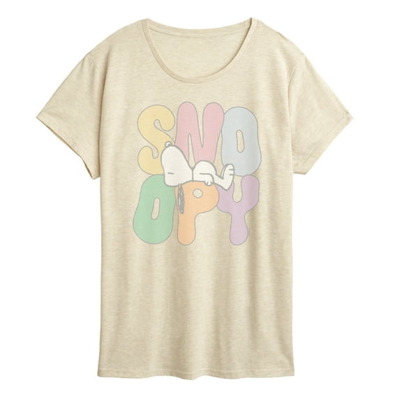 Peanuts - Sleepy Snoopy  - Women's Short Sleeve Graphic T-Shirt