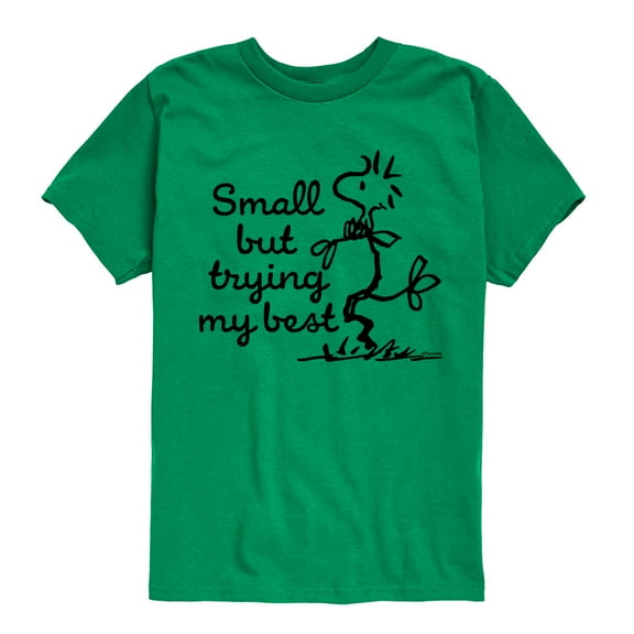 Peanuts - Small But Trying My Best - Toddler And Youth Short Sleeve Tee