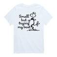 thumbnail image 1 of Peanuts - Small But Trying My Best - Toddler And Youth Short Sleeve Tee, 1 of 5