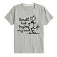 thumbnail image 1 of Peanuts - Small But Trying My Best - Toddler And Youth Short Sleeve Tee, 1 of 5
