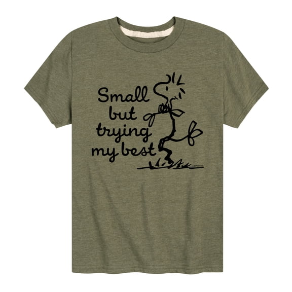 Peanuts - Small But Trying My Best - Toddler And Youth Short Sleeve Tee