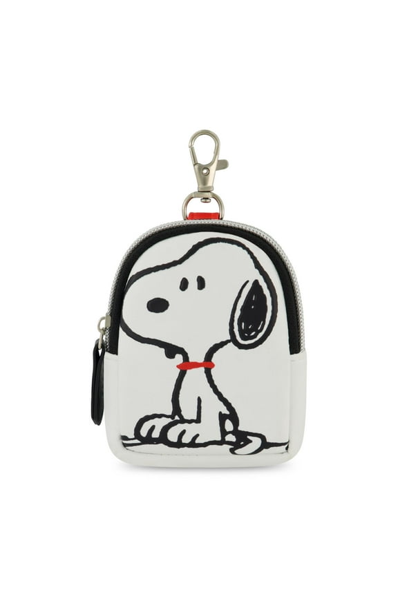 Small Coin Purse Wallet with Keychain Clip, Snoopy Posing, One Size, Multi