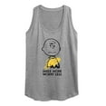 thumbnail image 1 of Peanuts - Smile More Worry Less - Women's Racerback Tank Top, 1 of 6