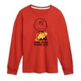 thumbnail image 1 of Peanuts - Smile More Worry Less - Youth Long Sleeve Tee, 1 of 6