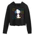 thumbnail image 1 of Peanuts - Smile Rainbow Snoopy - Juniors Cropped Pullover Hoodie, 1 of 5