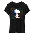 thumbnail image 1 of Peanuts - Smile Rainbow Snoopy - Women's Short Sleeve Graphic T-Shirt, 1 of 5