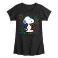 thumbnail image 1 of Peanuts - Smile Rainbow Snoopy - Youth Girls Short Sleeve Tee, 1 of 5
